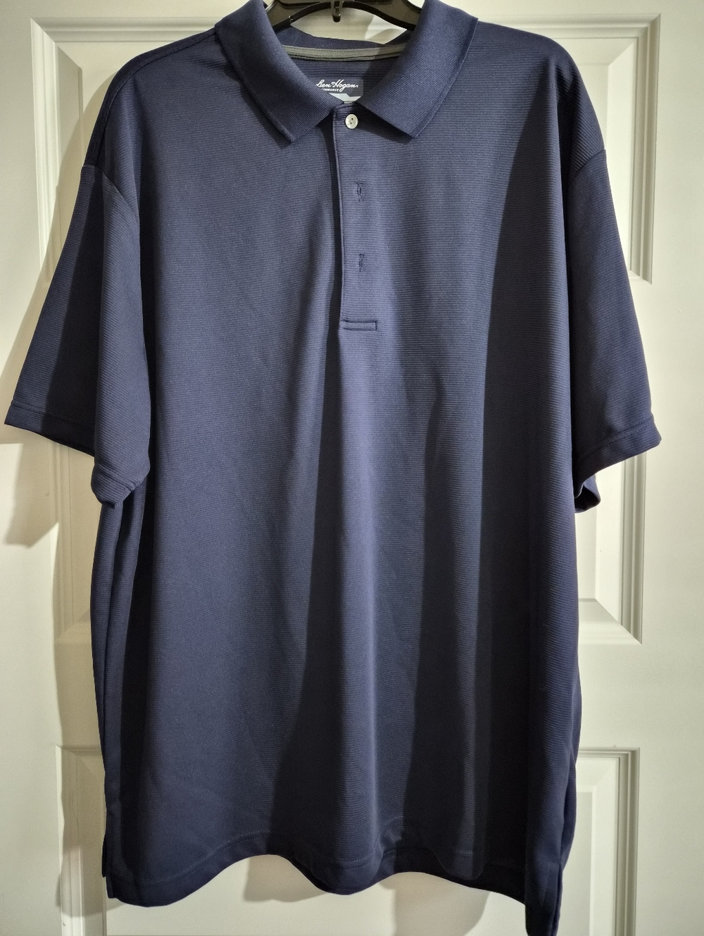 Hogan Performance Men's Navy Polo with Gray Trim